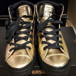 Gold High Top Authentic Converse